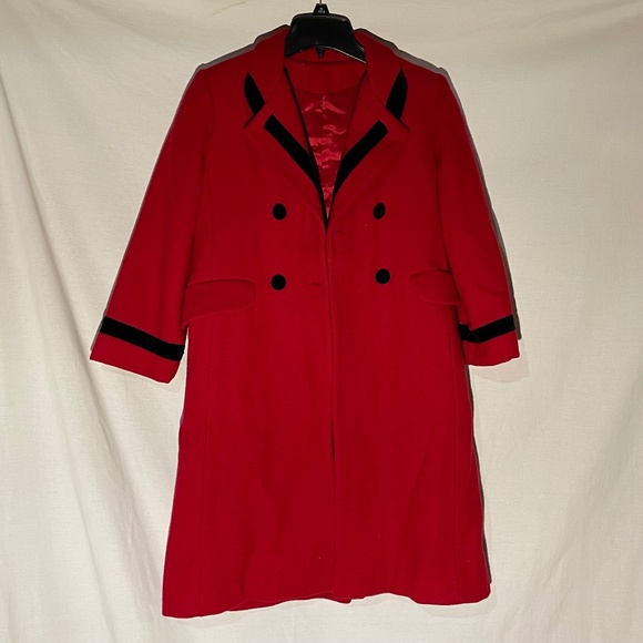 Big Girls Red Dress Jacket - Picture 1 of 6